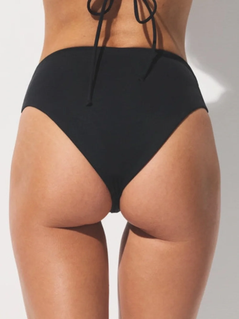 🖤 SKIMS Signature Swim U Wire Halter Top & Mid Waist Bottom Set | Onyx | M | NWT
